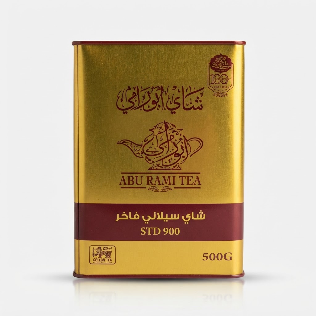 چای فاخر ۹۰۰ فلزی ابورامی قلم زر‌دار با طعم تلخ